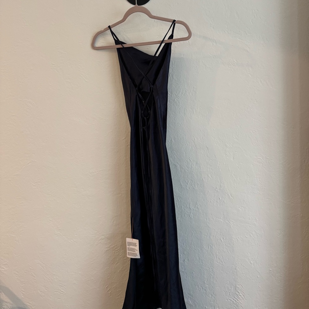 ASOS silk cowl neck dress